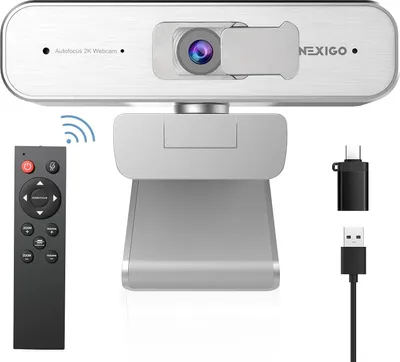 Immagine prodotto di Webcam USB 2K per PC N940P argento con autofocus e microfono