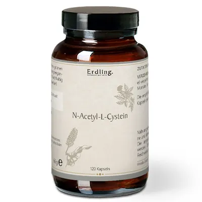 Produktbild von Nac N-Acetyl-L-Cystein vegetarisch Kapseln Erdling 120 St