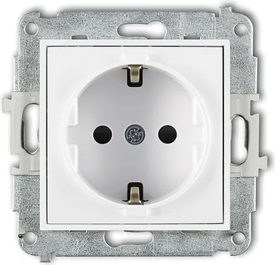 Produktbild von Steckdose Schuko Unterputz Weiß - MINI Serie