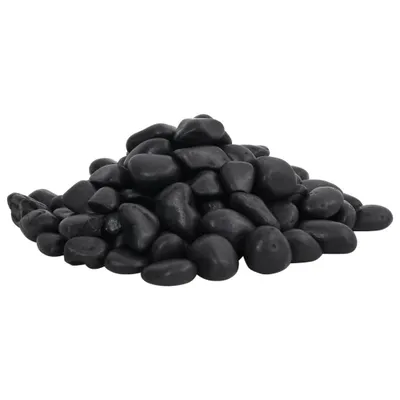 Immagine prodotto di Ciottoli Levigati 25 kg Neri 2-5 cm