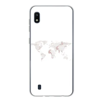 Produktbild von MuchoWow® Handyhülle Schutzhülle Hülle für Samsung Galaxy A10 Weltkarte - Marmor - Karte Silikon Softcase Handy Hülle - Schutzhülle