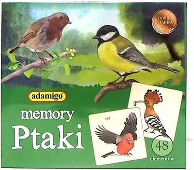 Zdjęcie produktu dla Ptaki Gra memory Adamigo 07271