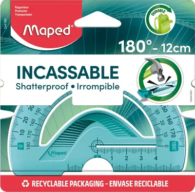 Productafbeelding van Maped Halfronde winkelhaak, Flexibel, 180 graden, 120 mm