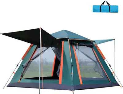 Obrázok produktu pre Vonkajší ľahký pop up plátenný stan 3-4 osoby ochrana pred slnkom rýchle nastavenie kupoly stany pre kempovanie, backpacking, turistika