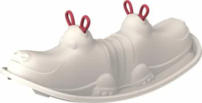 Produktbild von Schaukelspielzeug Hippo Rocker grau-rot für drinnen und draußen
