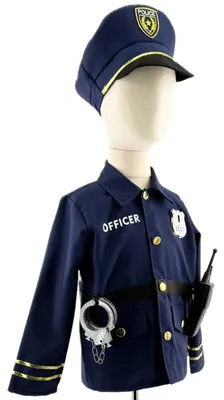 Immagine prodotto di Costume da poliziotto Tiny - 5-7 anni - Blu | by Labay