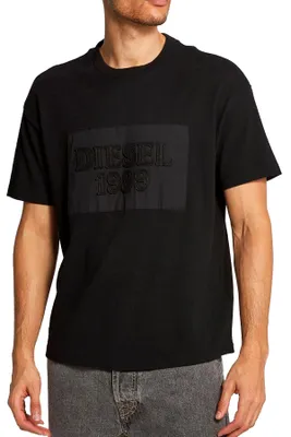 Produktbild von Diesel D4D-20 Herren T-Shirt Rundhals Kurzarm Schwarz