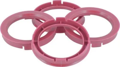 Produktbild von 4x TPi Zentrierringe 7606410 ABS (Acrylnitril-Butadien-Styrol-Copolymerisat) Kohlefaser 64.1mm 76.0mm