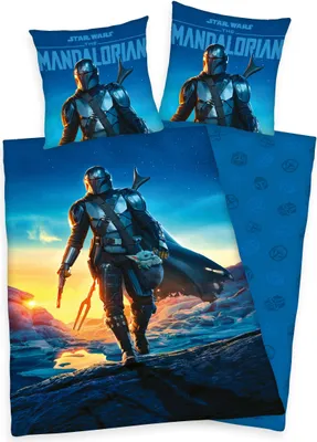 Obrázok produktu pre Star Wars Mandalorian obojstranná posteľná bielizeň