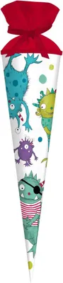 Image de Goldbuch Sac d'école Monster 70x19 cm avec fermeture rouge