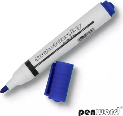 Zdjęcie produktu dla Marker suchościeralny niebieski (12szt)