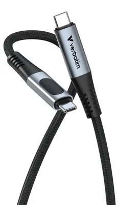 Obrázek produktu pro Verbatim 31848, 1,2 m, USB C, USB C, USB 2.0, 0,48 Gbit/s, Černá