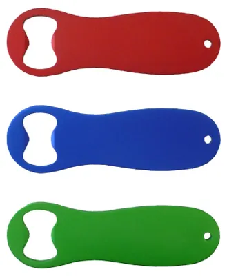 Produktbild von 3x Flaschenöffner / aus Metall / Farbe: je 1x rot, blau und grün