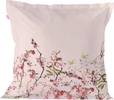 Produktbild von Chinoiserie rose Kissenbezug  60x60 cm 100% Baumwolle Hergestellt in Europa