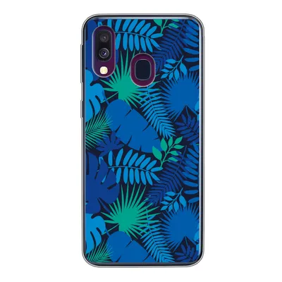 Produktbild von MuchoWow® Handyhülle Schutzhülle Hülle für Samsung Galaxy A40 Tropisch - Design - Blätter Silikon Softcase Handy Hülle - Handy-Tasche