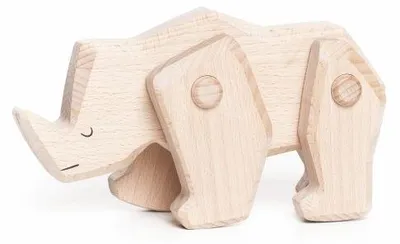 Produktbild von Bajo Holzspielzeug Nashorn nachhaltig und kreativ für Kinder