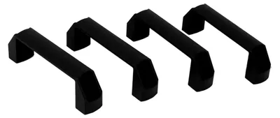 Produktbild von 4 Stück Türgriffe aus Kunststoff schwarz, 140 mm lang