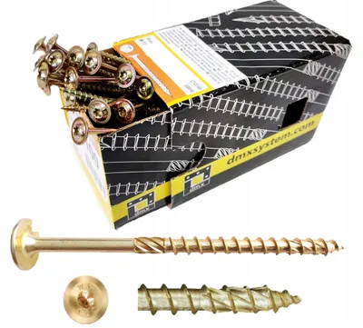 Obrázek produktu pro Domax Tesařský šroub 8x280 Torx talířová hlava 50 ks