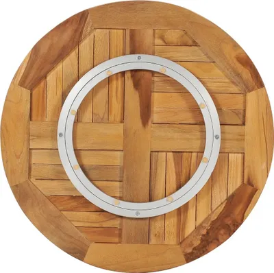 Produktbild von vidaXL Drehplatte Teak Massivholz