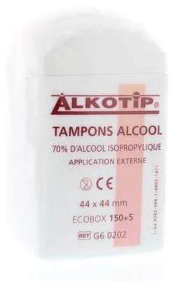 Produktbild von Alkoholtupfer im Dispenser Spender: 150 + 5 Tupfer | Stück (155 Stück)