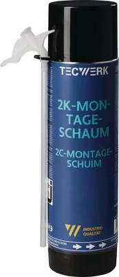 Produktbild von 2K-Montageschaum 400ml B2 hellgrün m.Einw.-Handsch.Dose TECWERK