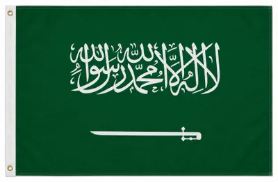 Produktbild von Flagge Saudi-Arabien 250 x 150cm, Stoffgewicht ca. 100 g/m² -Fahne- Hissfahne- Hissflagge - Sturmflagge -zum hissen - keine billige Chinaqualität!