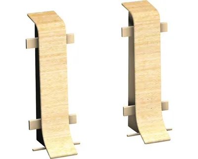 Produktbild von Prinz Verbinder für Klemm-Sockelleiste mit Kabelkanal Ahorn 50 mm