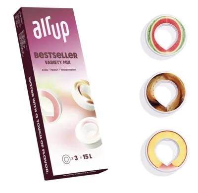 Immagine prodotto di airup pods - Kit di prova dei prodotti più venduti. Tre prodotti più venduti in un unico set, per provare e apprezzare. airup