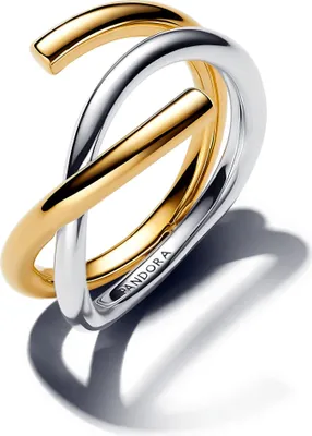 Produktbild von Pandora Ring Organisch Geformt Silber 14K Vergoldet 163889C00 Gr. 60