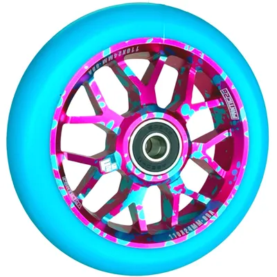 Produktbild von Fantic26 Spy7 Stunt-Scooter Rolle 110mm Abec11 Splash Pink/Pu Türkis