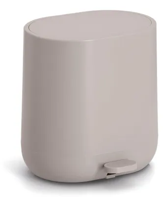 Image de Poubelle à pédale avec système d'abaissement automatique ZELLER, 6 l