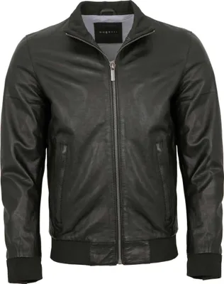 Produktbild von Bugatti - Herren Lederjacke Blouson Lammnappa schwarz : 56