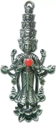 Produktbild von Befreiung Anhänger Schmuck buddhistisch Buddha Amitabha 39x19mm