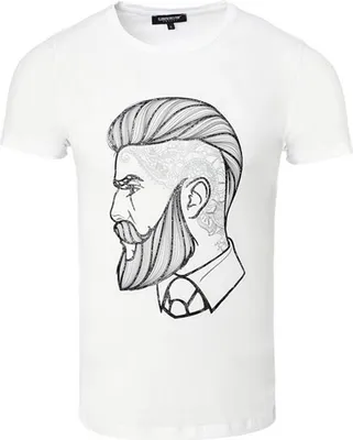 Produktbild von T-Shirt CARISMA Weiß Bartmann CRM4571 XXL