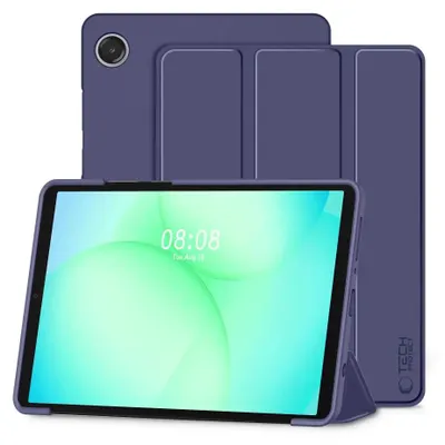 Image de Housse de protection avec rabat pour Galaxy Tab A11 / Tab A9, Tech-Protect Smartcase, bleu foncé
