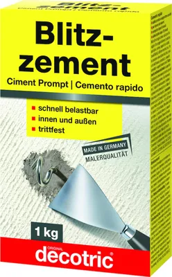Produktbild von Decotric Blitzzement grau, 1 kg