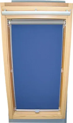 Produktbild von Rollo THERMO für VELUX Dachfenster GGL/GPL - 606 oder S06 - Blau - mit Haltekrallen