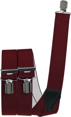 Produktbild von Hosenträger mit 3 Clips 6 Farben, Farbe:weinrot