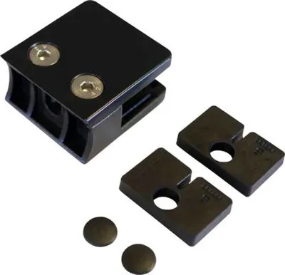 Produktbild von Glasbeschlag PLUS für Verbundglas und Rundpfosten Ø 42,4 mm