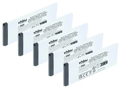Produktbild von vhbw 5x Akku Ersatz für Cisco GP-S10-374192-010H, 74-102376-01, CP-BATT-8821 für Handy Smartphone Telefon (2400 mAh, 3,8 V, Li-Polymer)