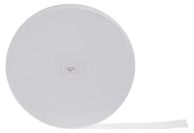 Elastikband 25 mm × 101 m, flachgestrickt, weiß