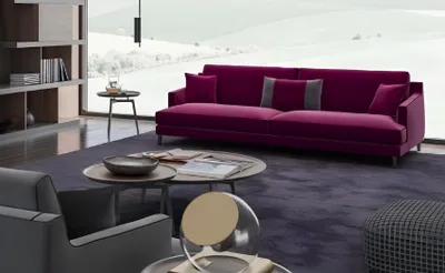 Produktbild von Große Graue Wohnzimmer Sofagarnitur Luxus 3+2+1 Sitzer Hocker 4tlg Neu