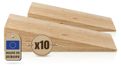 Immagine prodotto di Set di 10 cunei in legno per lavori di falegnameria e progetti fai-da-te