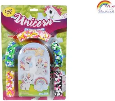Produktbild von Massamarkt Einhorn -Eisenperlen -Set mit 5 Schildern