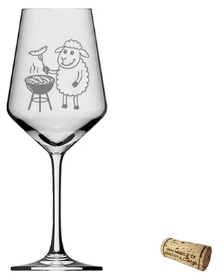 Produktbild von Weinglas 350ml Puppa Schaf spülmaschinenfest für gesellige Abende im Freien