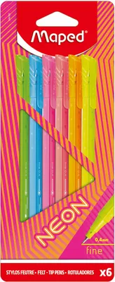 Obrázek produktu pro Graph Peps neon 6 barev MAPED Thinner pen