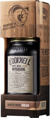 Produktbild von O'Donnell Harte Nuss Cream Moonshine Likör, mit Ausgießer, 17% Vol. 0,7 l