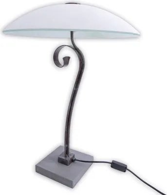 Produktbild von Näve Leuchten Tischleuchte mit E14 Tischleuchte mit E14 Tischleuchten - Glas-Hockerleuchte +, Tischlampe aus Metall und Glas in braun, 64 cm hoch, Ø 45 cm, E14-Fassung – Schnurschalter