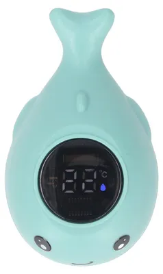 Produktbild von Blauwal-Baby-Badethermometer, LED-Anzeige, schwimmendes Spielzeug, Wasser für Badewanne