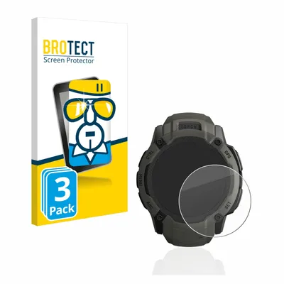 Produktbild von 3x BROTECT Schutzglas für Garmin Instinct 2X Solar Displayschutz 9H Glas klar transparent